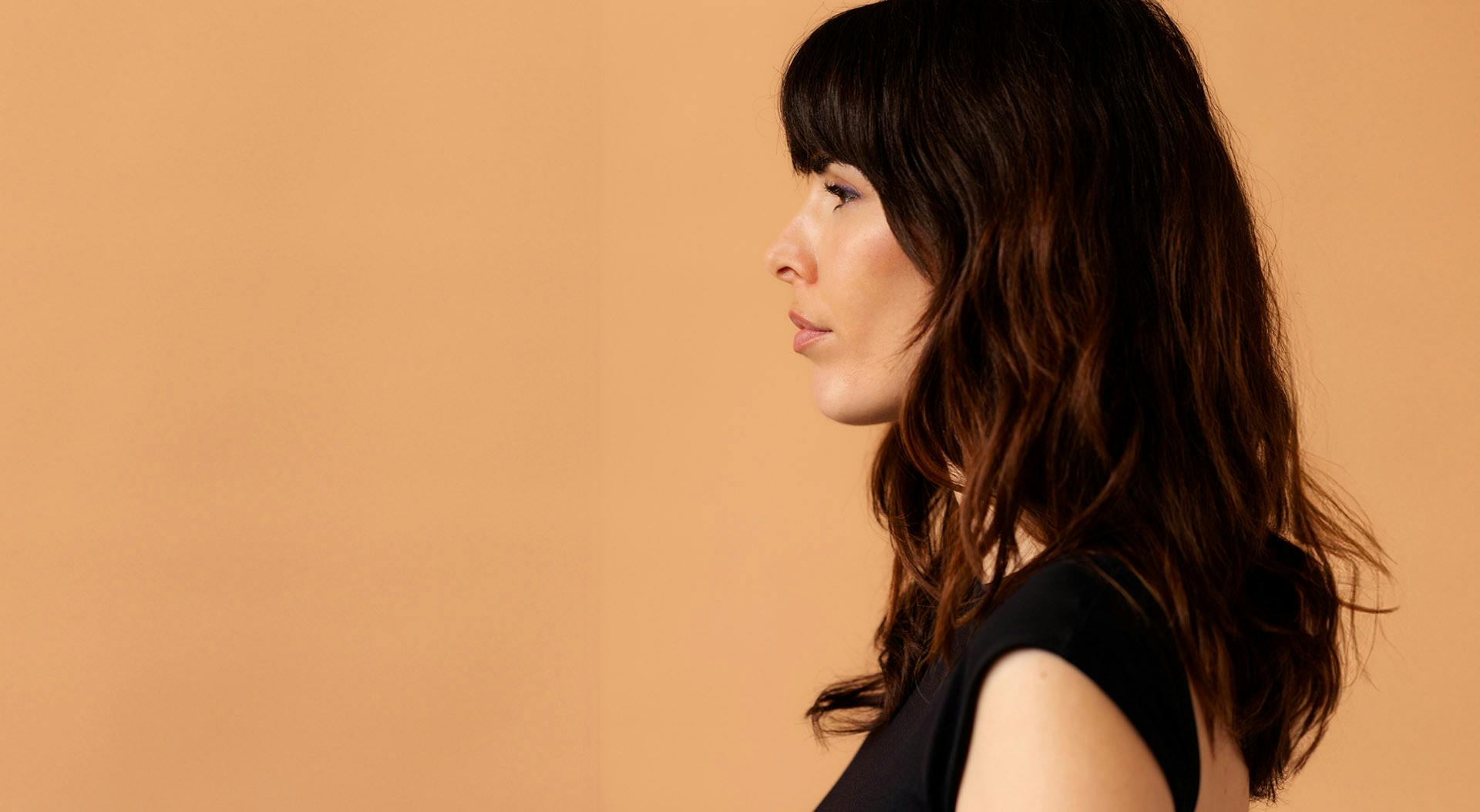 woman's side profile