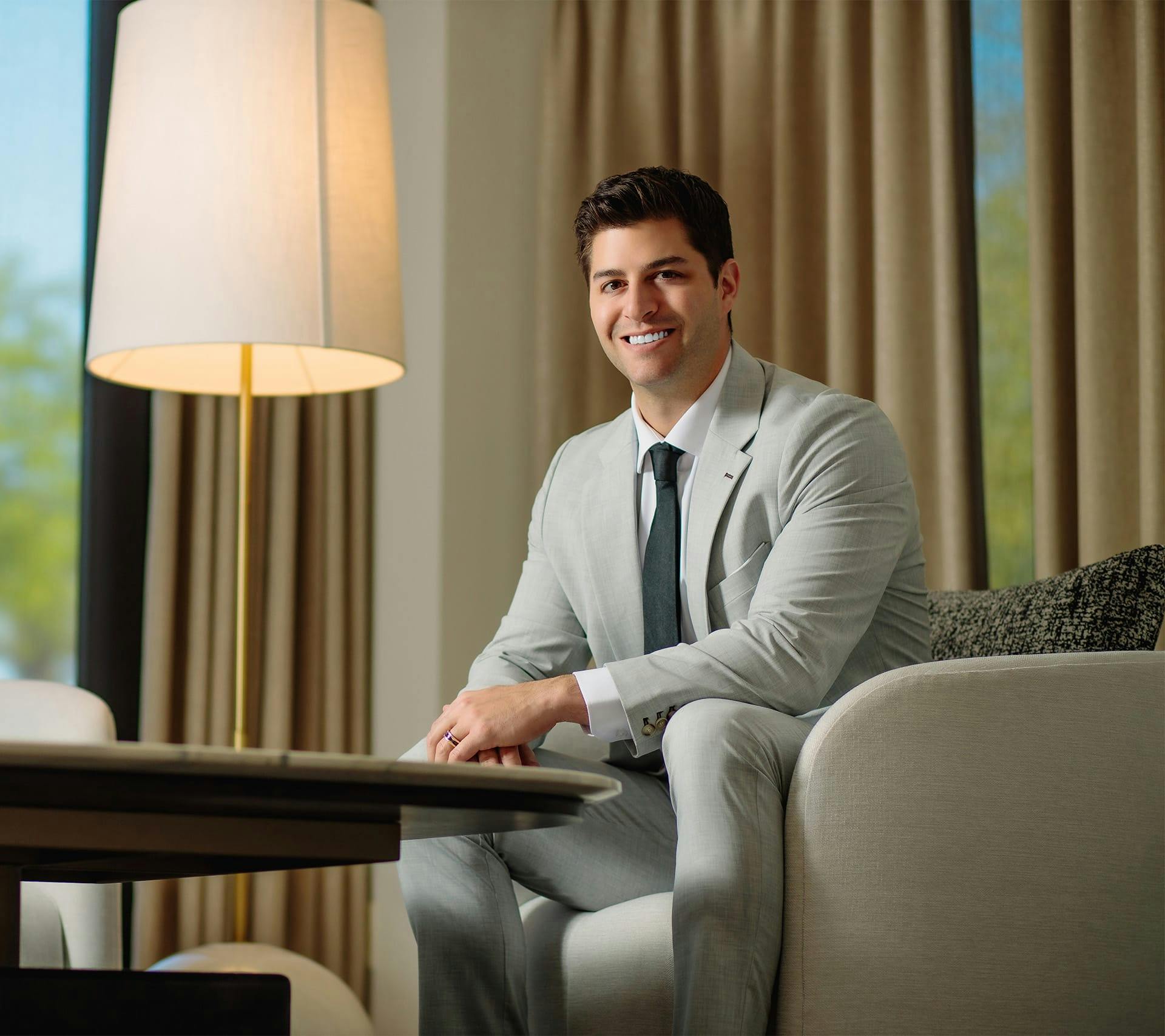 Doctor sitting in chair