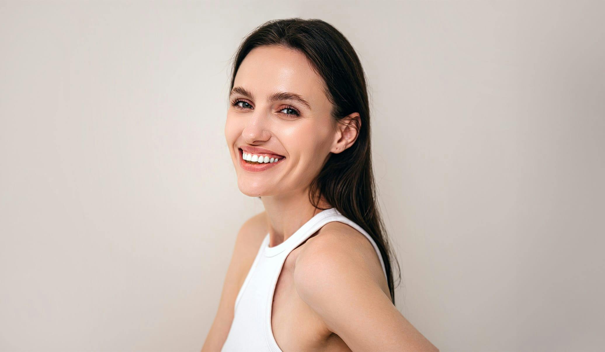 woman smiling