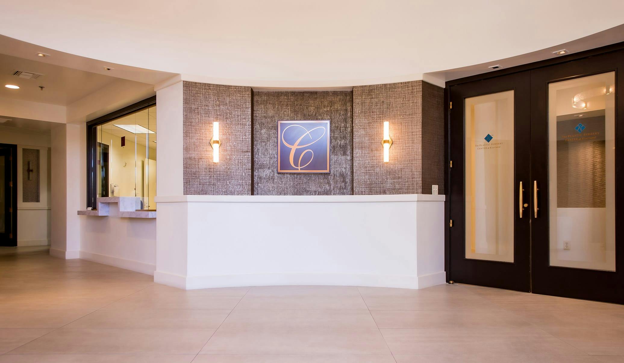 The Caniglia Center front desk