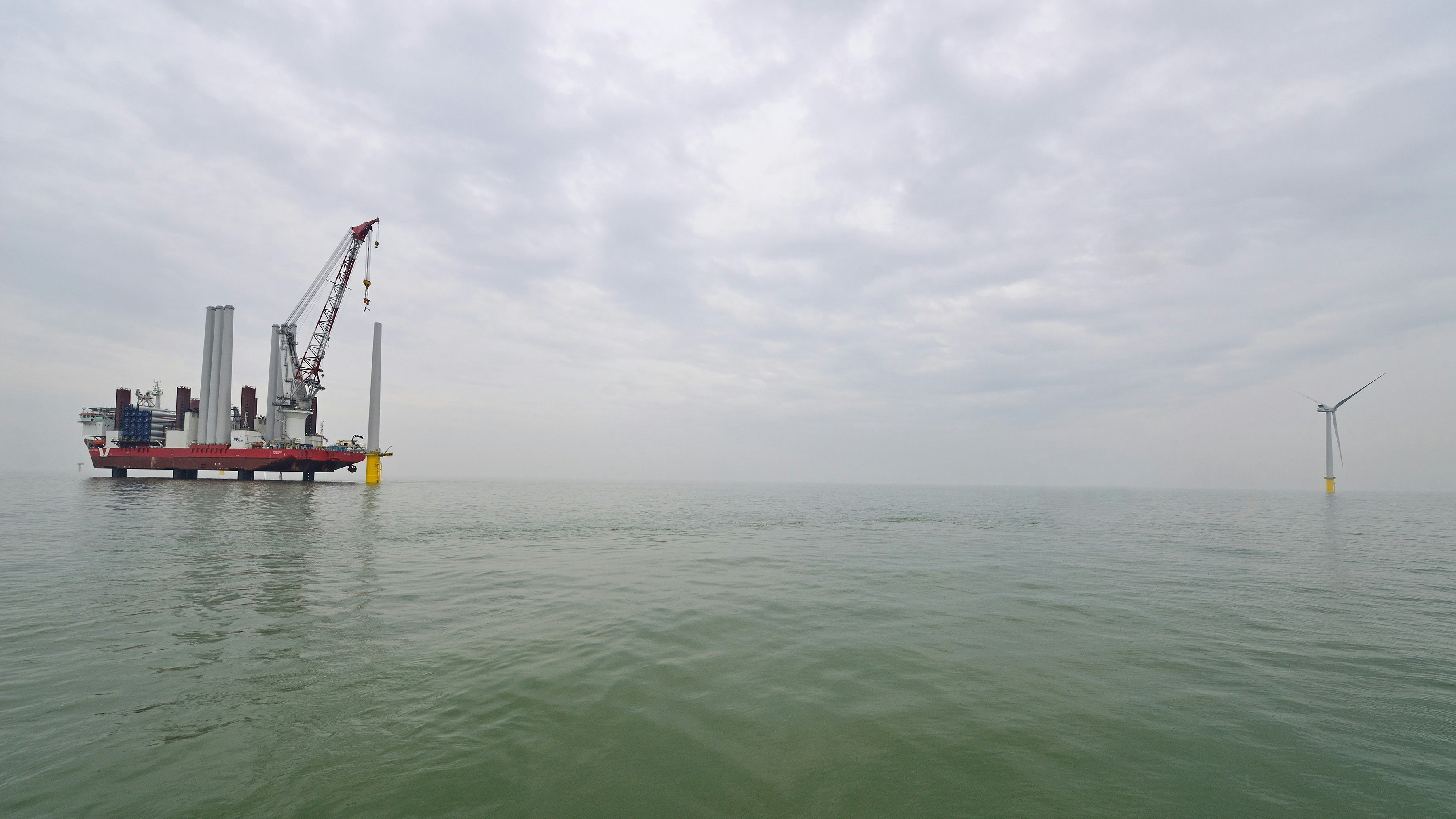 Wind turbines, sea