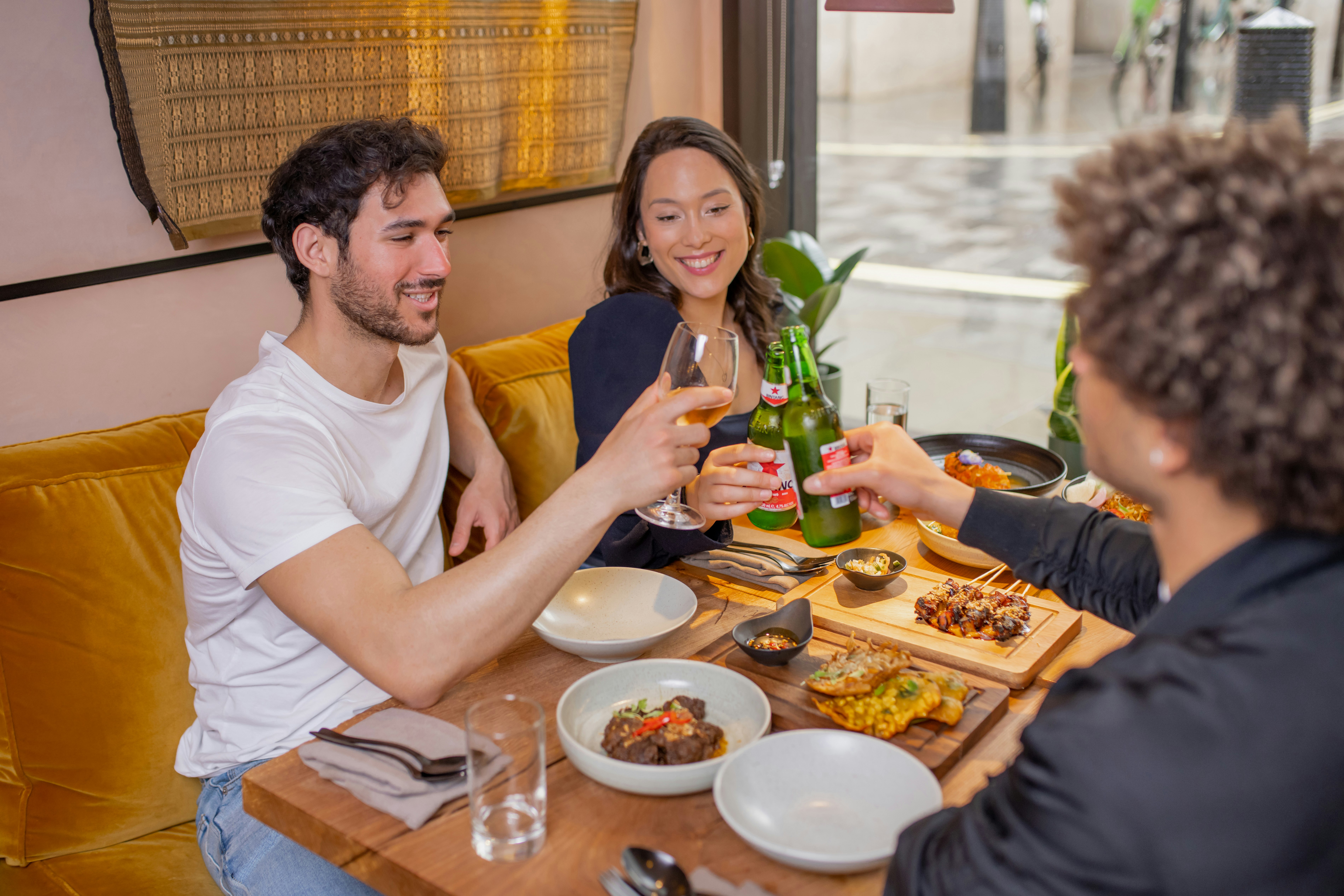 People dining at Toba restaurant