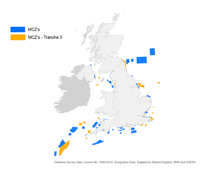 Marine conservation zone map
