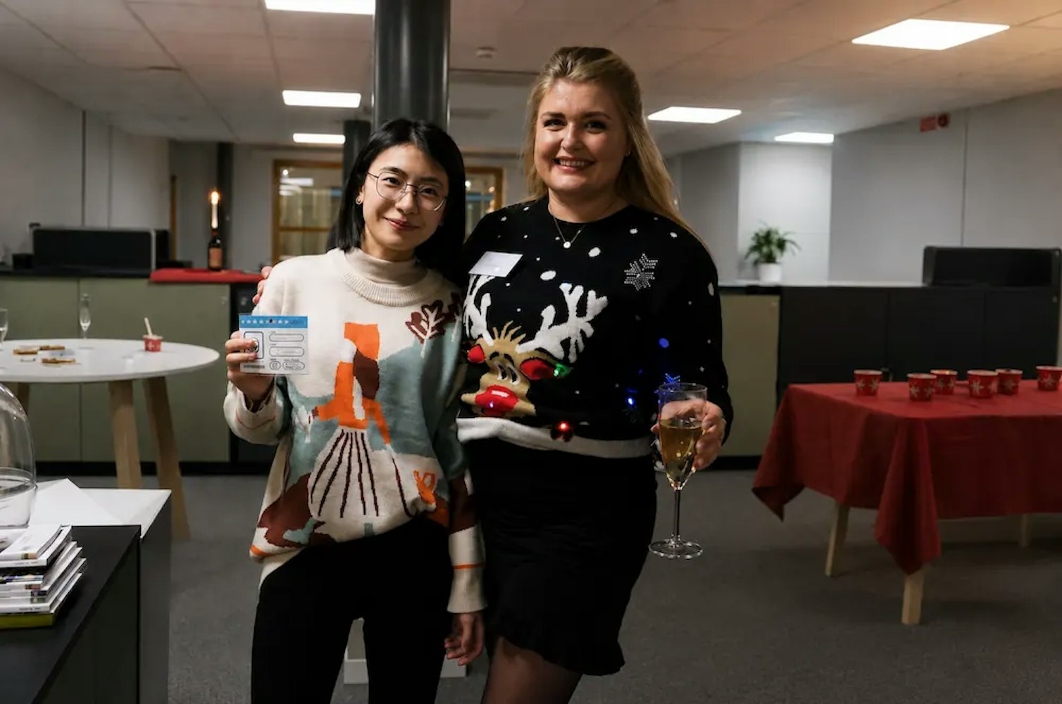 Two colleagues in the office