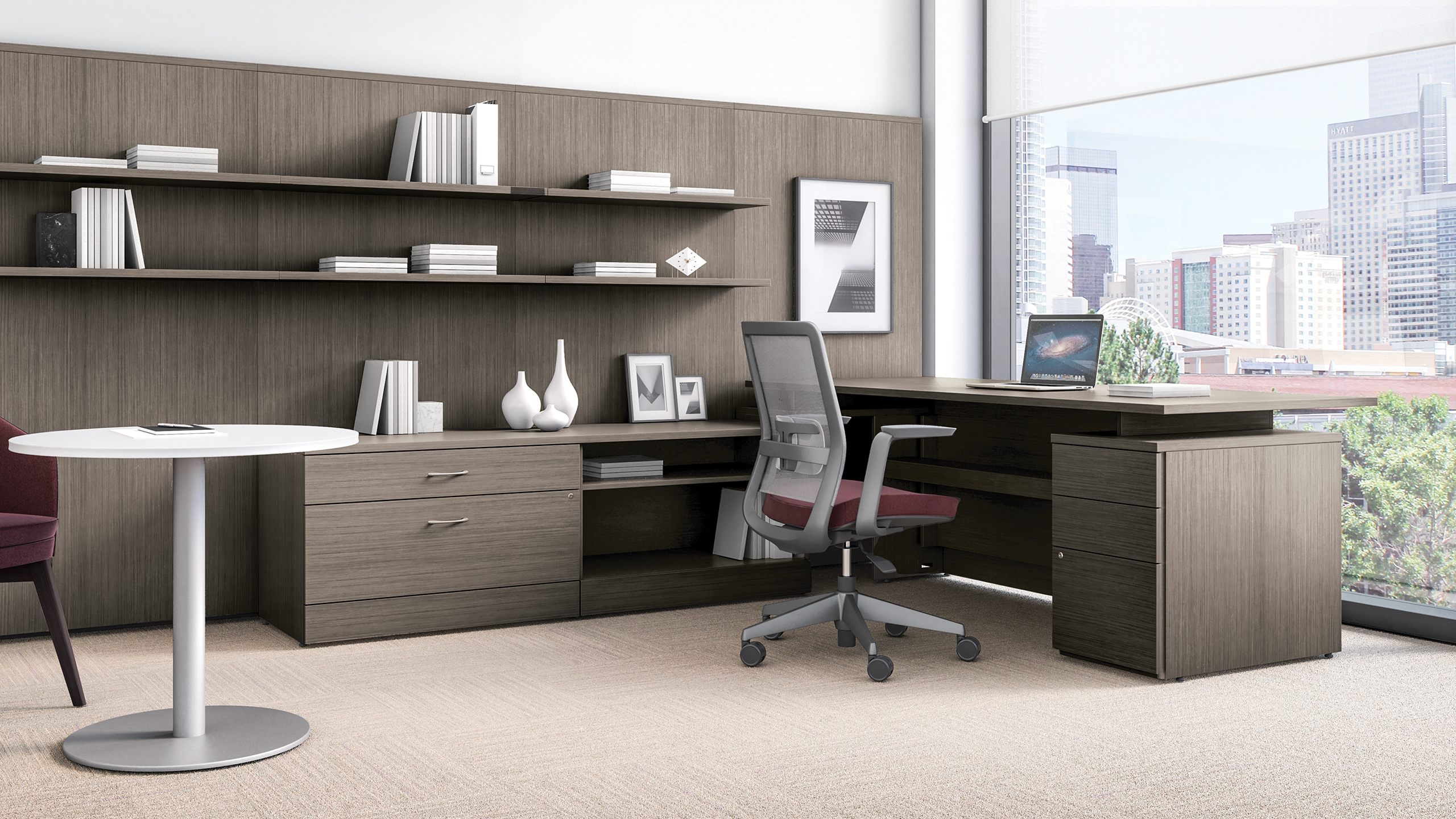 Zira: Office & Reception Desk, Storage, Shelving | Global