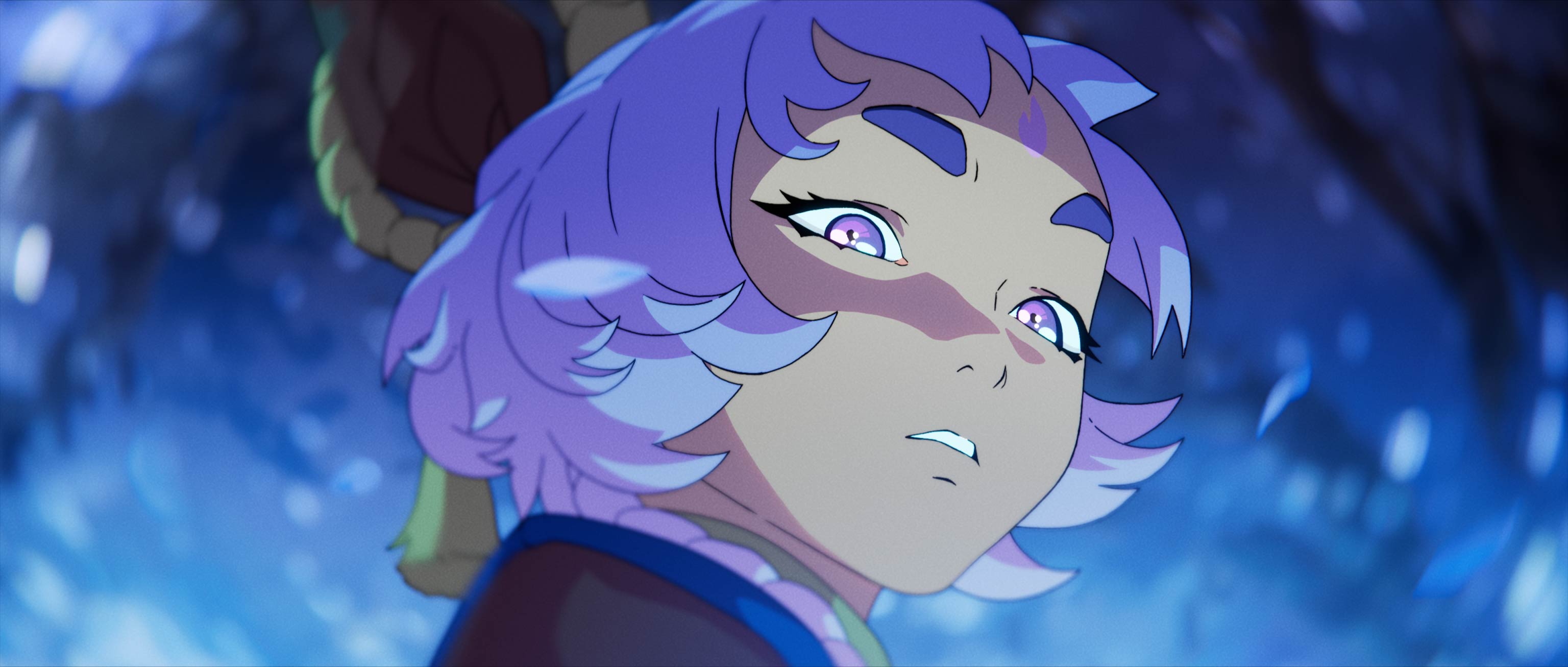 Riot Blossoms anime key art frame