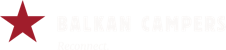 Balkan Campers logo white
