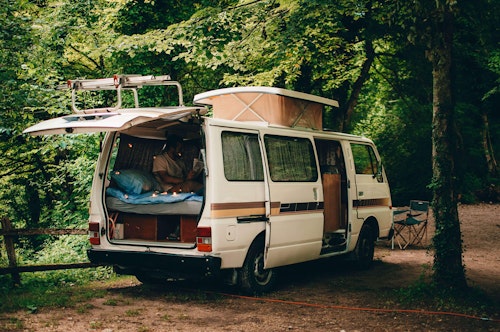 Nissan Datsun from Balkan Campers free camping in Bosnia and Herzegovina