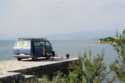 VW T3 campervan from Balkan Campers at Montenegro coast