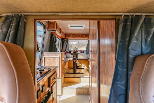 Interior in VW T3 Campervan from Balkan Campers close to Split, Croatia