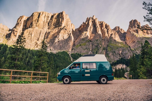 VW T4 Campervan from Balkan Campers in Dolomites, Italy