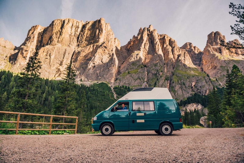 VW T4 Campervan from Balkan Campers in Dolomites, Italy