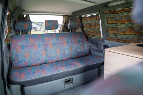 Interior of VW T4 Campervan from Balkan Campers