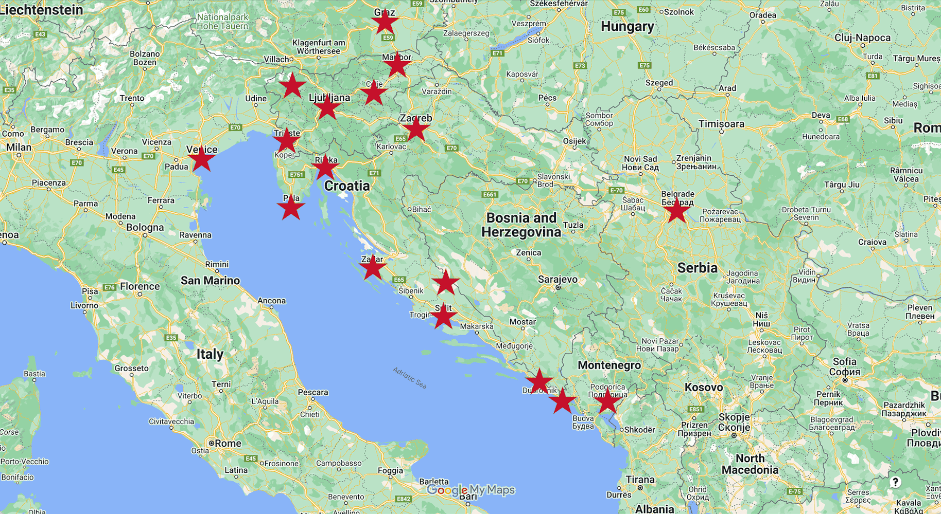 Balkan campers pickup locations