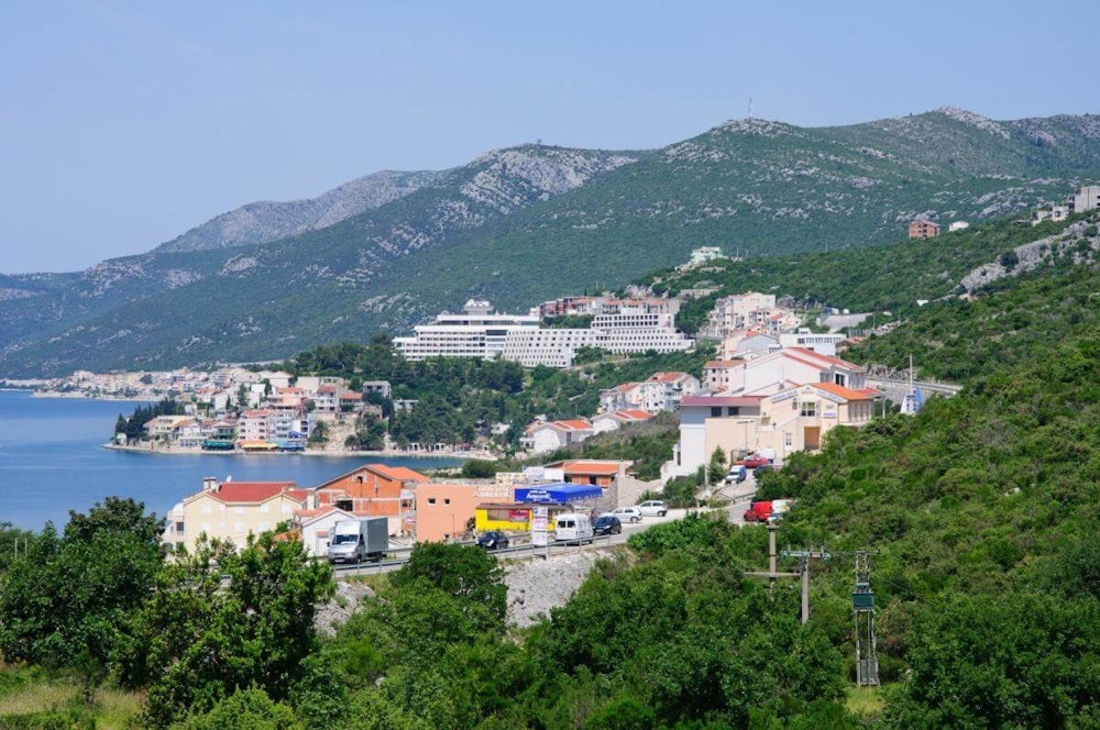 Neum city at the Bosnian Adriatic coast