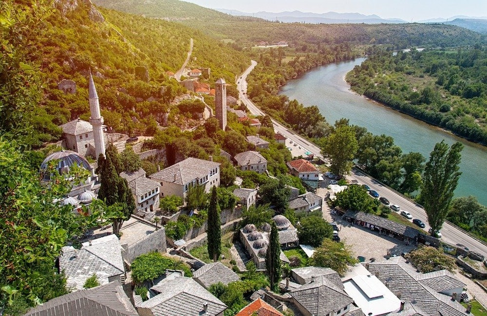Town Počitelj with its famous mosque