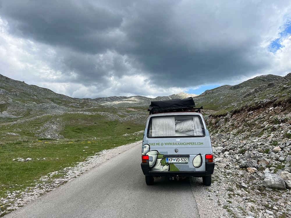 VW T4 Campervan from Balkan Campers at Bjelašnica mountain close to Sarajevo, Bosnia