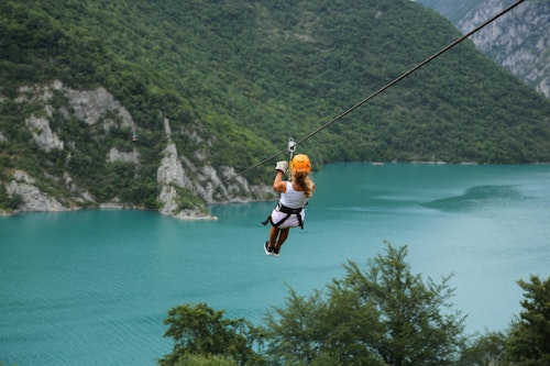 ZIP line in Tara Canyon Montenegro