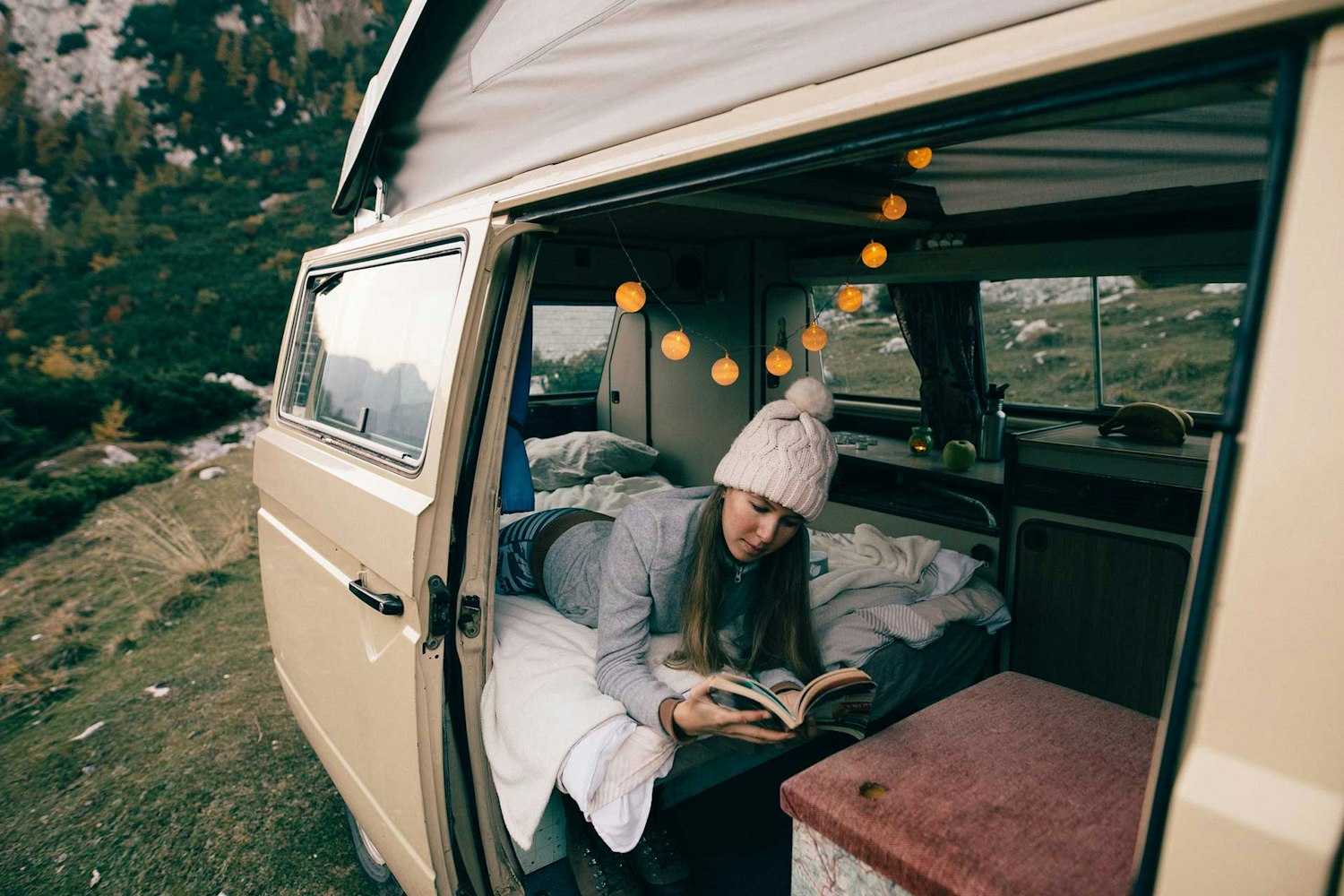 VW T3 campervan free camping in Julian Alps