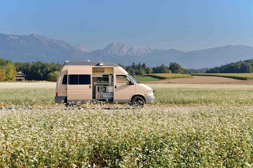 VW T4 Campervan with 4WD and high roof top from Balkan Campers in Logar Valley, Slovenia