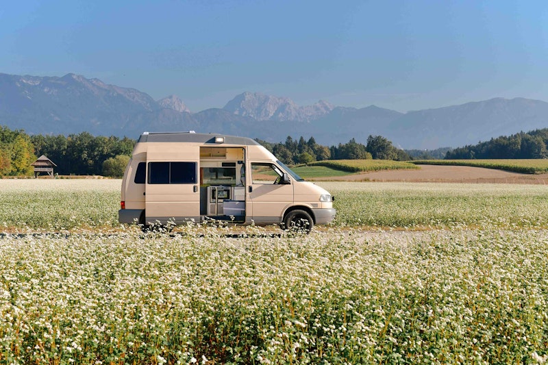 VW T4 Campervan with 4WD and high roof top from Balkan Campers in Logar Valley, Slovenia