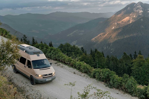 VW T4 Campervan with 4WD and high roof top from Balkan Campers in Logar Valley, Slovenia