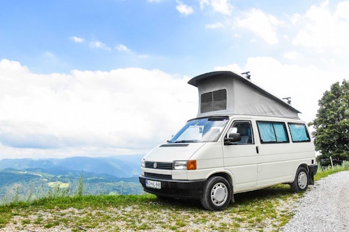 VW T4 Campervan Original Westfalia with pop top roof from Balkan Campers in Kobarid, Slovenia