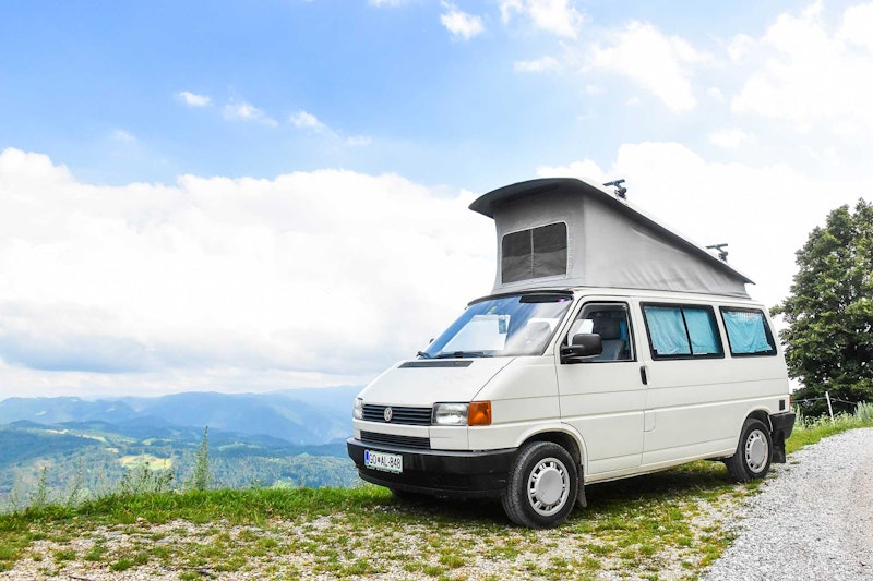 VW T4 Campervan Original Westfalia with pop top roof from Balkan Campers in Kobarid, Slovenia