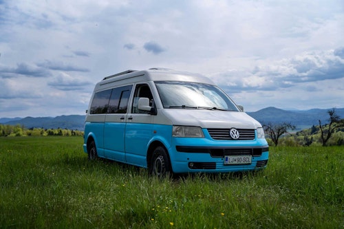 VW T5 Campervan with hard roof top from Balkan Campers in Ljubljana, Slovenia