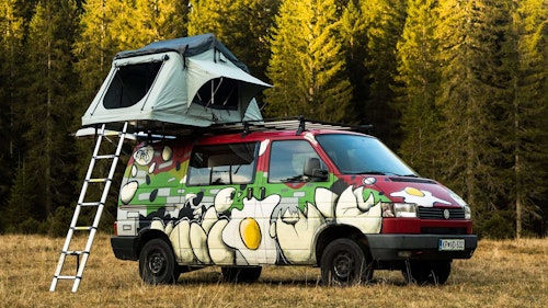 VW T4 Campervan with roof tent from Balkan Campers in Tolmin, Slovenia