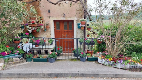 Beautiful house seen on a road trip to Rovinj, Croatia with Balkan Campers