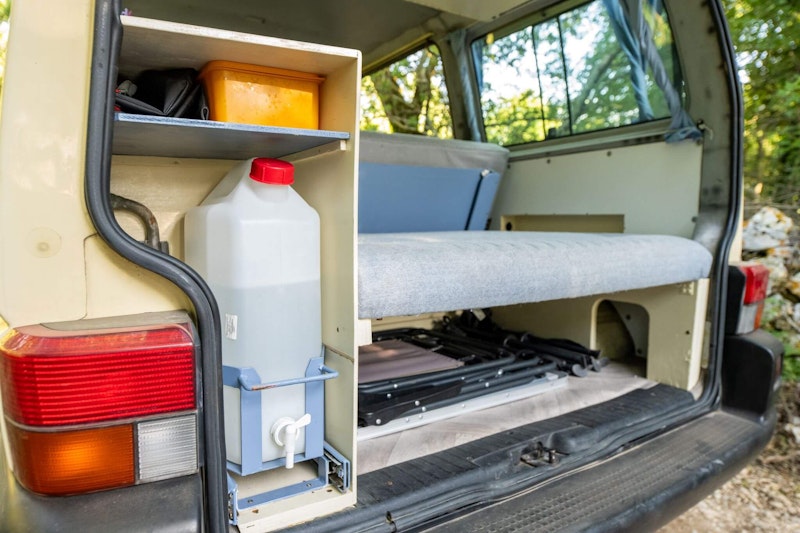 Water Tank in VW T4 Camper van from Balkan Campers in Labin, Croatia