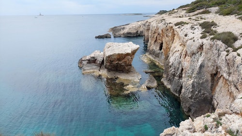 Beautiful rocks in Kamenjak National Park, Istria, Croatia