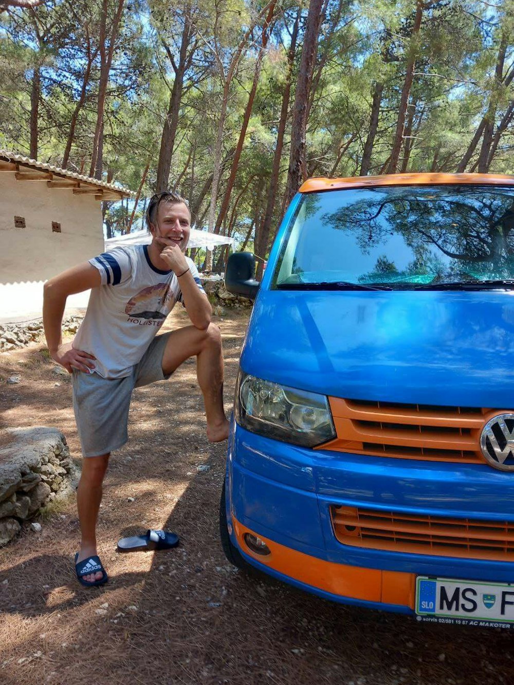 Balkan Campers VW T5 camper van in Veli Lošinj Croatia