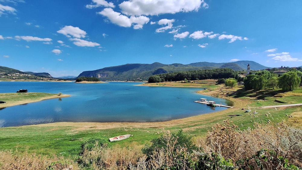 Balkan Campers customers free camping at Rama Lake in Bosnia and Herzegovina