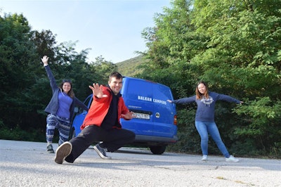 Balkan Campers customers road trio in Dubrovnik, Croatia