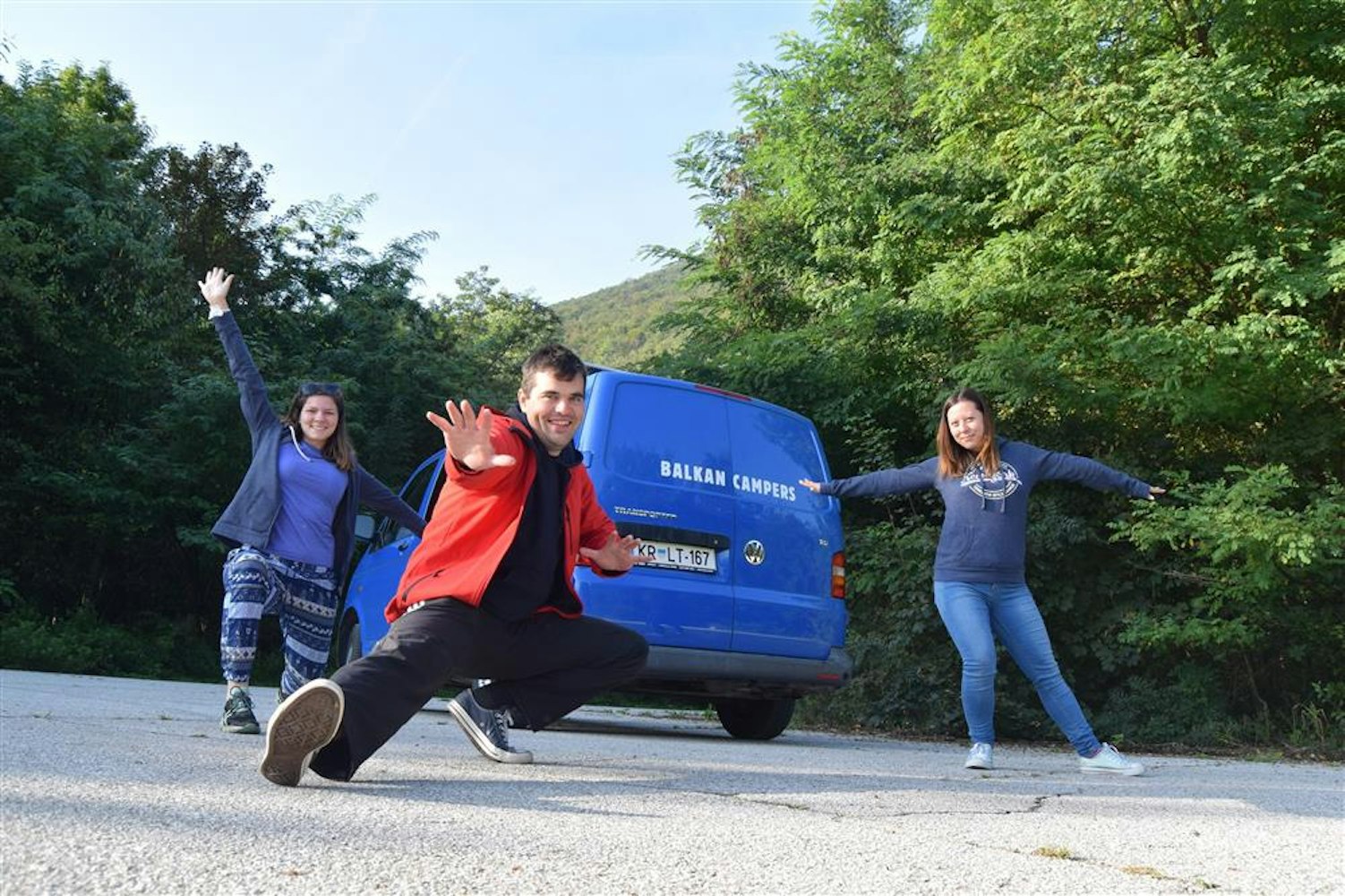 Balkan Campers customers road trio in Dubrovnik, Croatia