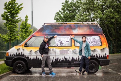 Andrej Tešky with VW T4 Camper van Jerry from Balkan Campers