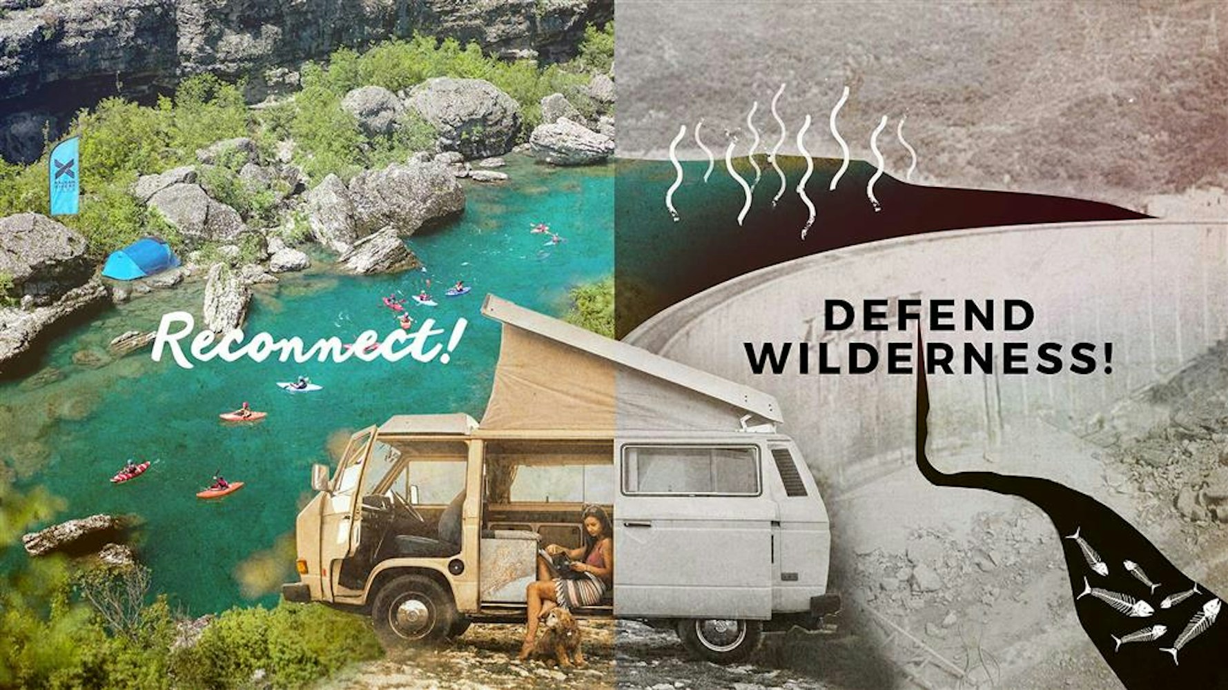 Join Balkan River defence movement with Balkan Camper van