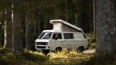 VW T3 Camper van from Balkan Campers in Pokljuka, Triglav National Park, Slovenia