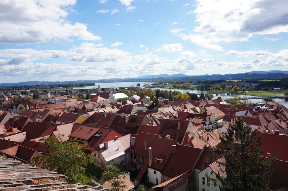 View of Ptuj city, Slovenia