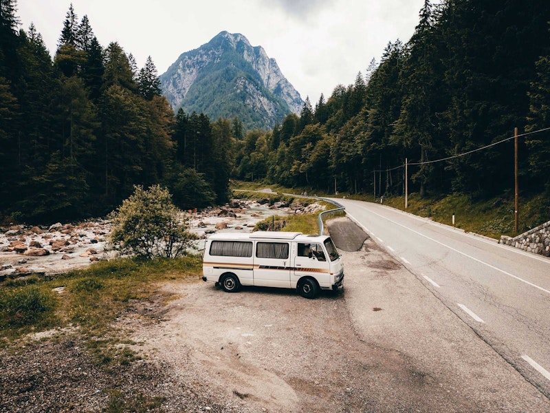 Nissan Datsun from Balkan Campers in Dolomites, Italy