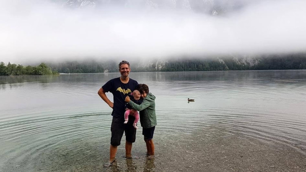 Lake Bohinj Slovenia with Balkan camper van
