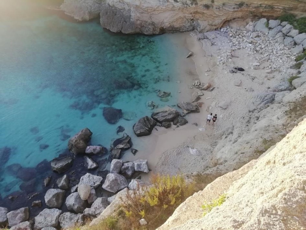 Beautiful beach in Puglia in South Italy