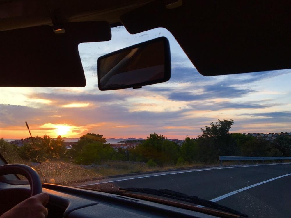 Beautiful sunset on Island Hvar, Croatia