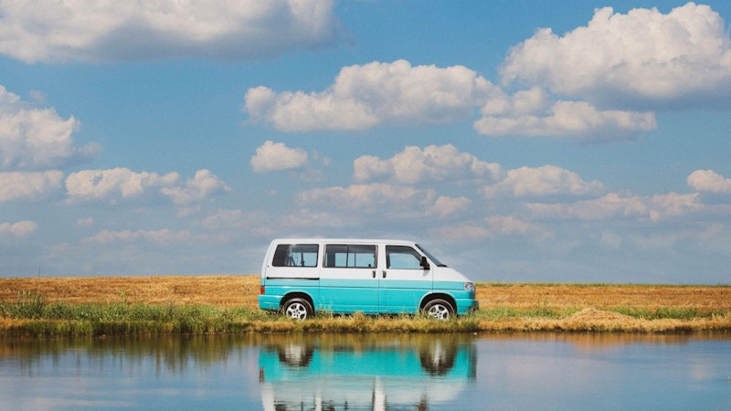 VW T4 Camper van from Balkan Campers in Cerknica Lake, Slovenia