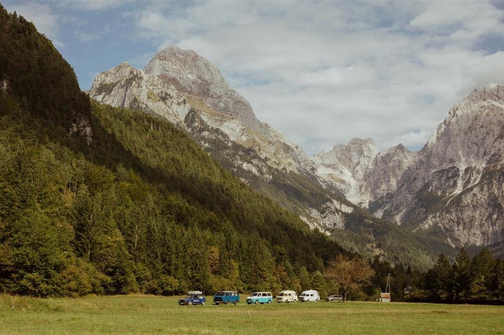 VW T3 campervans from Balkan Campers in Triglav National Park, Slovenia