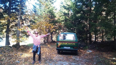 Balkan Campers customer with VW T3 Bus