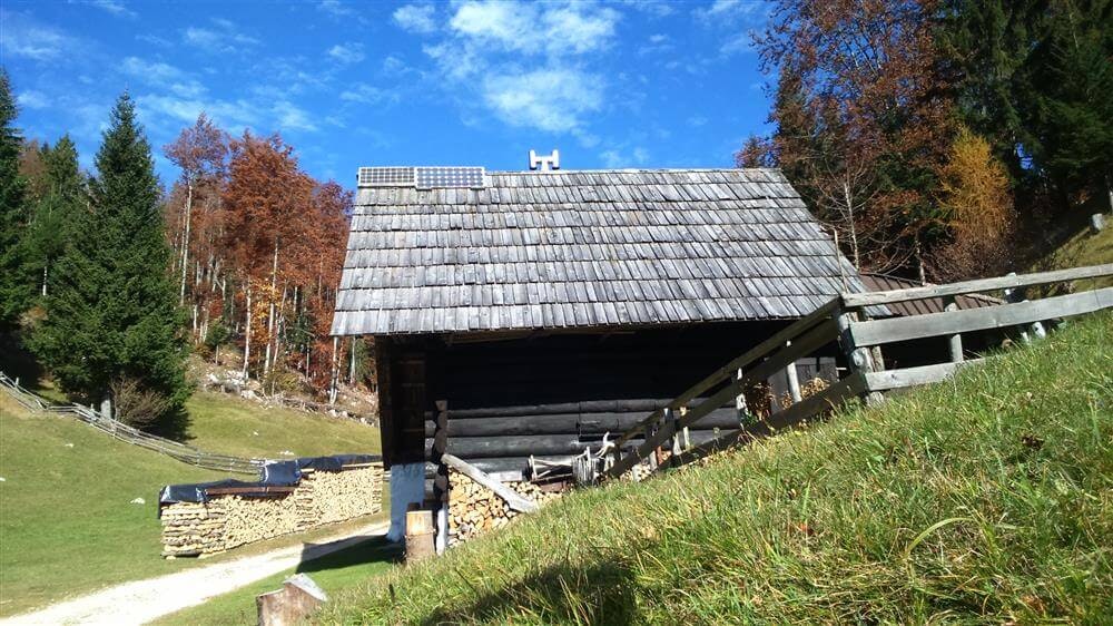 A mountain hut in Julian Alps visited by Balkan Campers customers