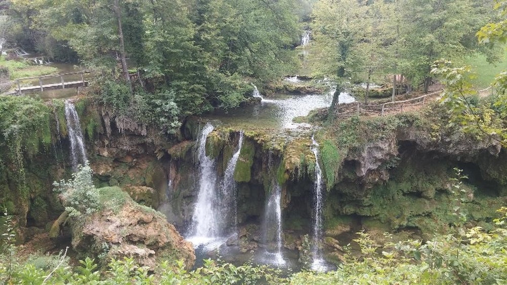 Beautiful waterfalls Rastoke next to Slunj, Croatia